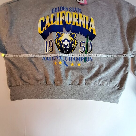 Modernlux Golden State California National Champion Heather Grey Sweatshirt M - Picture 4 of 8